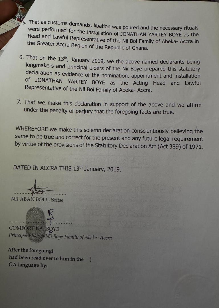 Nii Boi Family Head Appointment (2019) — Page 2