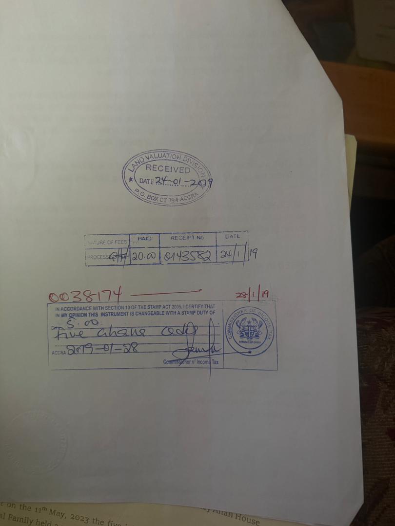 Nii Boi Family Head Appointment (2019) — Official Stamp