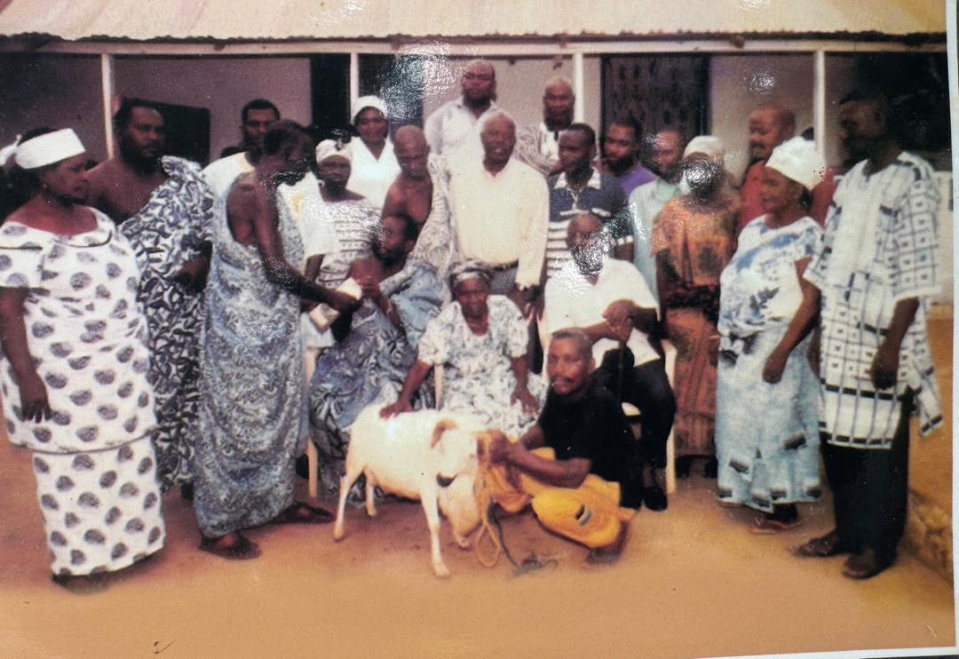 Royal Family Gathering with Goat